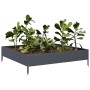 Arriate de acero gris antracita 100x100x26 cm de , Maceteros y jardineras - Ref: Foro24-851019, Precio: 52,04 €, Descuento: %