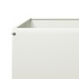 White steel flowerbed 100x100x33.5 cm by , Pots and planters - Ref: Foro24-851025, Price: 63,19 €, Discount: %