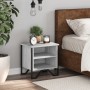 Bedside table made of gray Sonoma engineered wood, 40x30x40 cm. by , Nightstands - Ref: Foro24-848500, Price: 38,56 €, Discou...