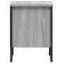 Bedside table made of gray Sonoma engineered wood, 40x30x40 cm. by , Nightstands - Ref: Foro24-848500, Price: 38,56 €, Discou...