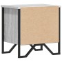 Bedside table made of gray Sonoma engineered wood, 40x30x40 cm. by , Nightstands - Ref: Foro24-848500, Price: 38,56 €, Discou...