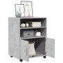 Engineered wood gray concrete 60x48x81 cm wheeled wardrobe by , Filing cabinets - Ref: Foro24-853167, Price: 87,95 €, Discoun...