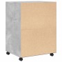 Engineered wood gray concrete 60x48x81 cm wheeled wardrobe by , Filing cabinets - Ref: Foro24-853167, Price: 87,95 €, Discoun...