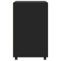 Engineered wood black wheeled cabinet 60x48x81 cm by , Filing cabinets - Ref: Foro24-853165, Price: 84,22 €, Discount: %