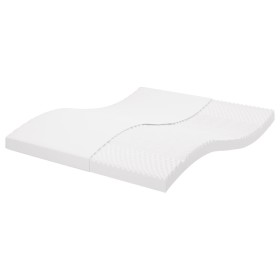 Foam mattress with 7-zone hardness 20 ILD white 200x210 cm by , Mattresses - Ref: Foro24-4016653, Price: 173,51 €, Discount: %