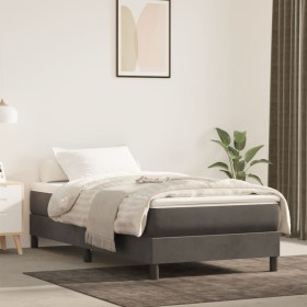 Dark gray velvet pocket spring mattress 80x220x20cm by , Mattresses - Ref: Foro24-4016595, Price: 129,99 €, Discount: %