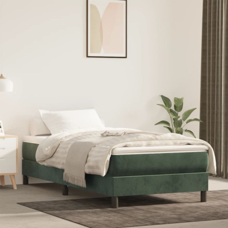 Dark green velvet pocket spring mattress 80x220x20 cm by , Mattresses - Ref: Foro24-4016597, Price: 131,50 €, Discount: %