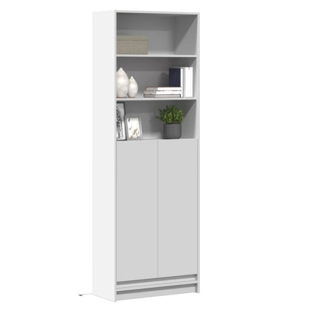 Sideboard mit LED-Beleuchtung aus weißem Ingenieurholz 69x32,5x200 cm von , Sideboards - Ref: Foro24-3307905, Preis: 172,32 €...