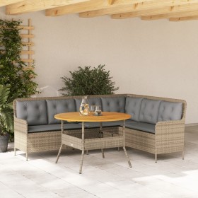 Gartensofa-Set, 2-teilig, mit braunen Kunststoff-Rattan-Kissen. von , Gartensets - Ref: Foro24-3262093, Preis: 517,14 €, Raba...