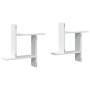 Wall shelves 2 units engineered wood white 50x15x50 cm by , Shelves and shelves - Ref: Foro24-853254, Price: 24,51 €, Discoun...