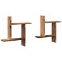 Wall shelves 2 units aged engineered wood 50x12x50cm by , Shelves and shelves - Ref: Foro24-853261, Price: 25,20 €, Discount: %