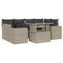 Garden sofa set 7 pieces with light gray PE rattan cushions by , Garden sets - Ref: Foro24-3269022, Price: 593,72 €, Discount: %