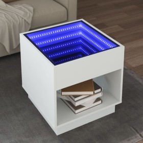 Mesa de centro con Infinity LED blanco 50x50x50 cm de , Mesas de centro - Ref: Foro24-847651, Precio: 106,99 €, Descuento: %