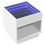 Coffee table with Infinity LED white 50x50x50 cm by , Coffee table - Ref: Foro24-847651, Price: 106,48 €, Discount: %