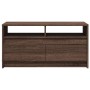 Mesa de centro con luces LED madera de ingeniería marrón roble de , Mesas de centro - Ref: Foro24-851997, Precio: 97,15 €, De...