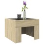 Coffee table with Infinity LED Sonoma oak 40x40x30 cm by , Coffee table - Ref: Foro24-847597, Price: 69,48 €, Discount: %