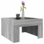 Mesa de centro con Infinity LED gris Sonoma 50x50x30 cm de , Mesas de centro - Ref: Foro24-847607, Precio: 85,11 €, Descuento: %