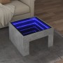 Mesa de centro con Infinity LED gris hormigón 50x50x30 cm de , Mesas de centro - Ref: Foro24-847605, Precio: 82,39 €, Descuen...