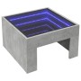 Mesa de centro con Infinity LED gris hormigón 50x50x30 cm de , Mesas de centro - Ref: Foro24-847605, Precio: 82,39 €, Descuen...