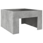 Mesa de centro con Infinity LED gris hormigón 50x50x30 cm de , Mesas de centro - Ref: Foro24-847605, Precio: 82,39 €, Descuen...