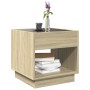 Mesa de centro con Infinity LED roble Sonoma 50x50x50 cm de , Mesas de centro - Ref: Foro24-847653, Precio: 103,04 €, Descuen...