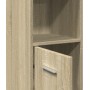 Badezimmerschrank aus Sperrholz in Eichenholzfarbe, 30x30x183,5 cm. von , Badezimmermöbel - Ref: Foro24-849602, Preis: 66,15 ...