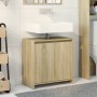 Armario lavabo baño madera ingeniería roble Sonoma 60x33x60 cm de , Muebles de baño - Ref: Foro24-849609, Precio: 49,42 €, De...