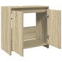 Bathroom vanity cabinet in Sonoma oak engineered wood, 60x33x60 cm. by , Bathroom furniture - Ref: Foro24-849609, Price: 46,9...