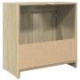 Armario lavabo baño madera ingeniería roble Sonoma 60x33x60 cm de , Muebles de baño - Ref: Foro24-849609, Precio: 49,42 €, De...