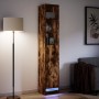 Aparador con LED madera ingeniería roble ahumado 36x32,5x200 cm de , Aparadores - Ref: Foro24-852128, Precio: 93,27 €, Descue...