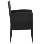 Garden chairs 4 units black synthetic rattan by vidaXL, Garden chairs - Ref: Foro24-313125, Price: 187,65 €, Discount: %