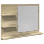 Badezimmerspiegel aus Eichen-Sonoma-Sperrholz 60x10,5x45 cm von , Schminktische - Ref: Foro24-849640, Preis: 34,84 €, Rabatt: %