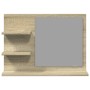 Espejo de baño madera contrachapada roble Sonoma 60x10,5x45 cm de , Tocadores - Ref: Foro24-849640, Precio: 34,84 €, Descuent...