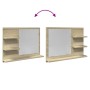 Bathroom mirror plywood oak Sonoma 60x10.5x45 cm by , Dressing tables - Ref: Foro24-849640, Price: 34,84 €, Discount: %