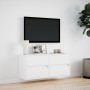 Mueble de TV de pared con luces LED blanco 100x31x45 cm de , Muebles TV - Ref: Foro24-852292, Precio: 91,99 €, Descuento: %