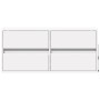 Mueble de TV de pared con luces LED blanco 100x31x45 cm de , Muebles TV - Ref: Foro24-852292, Precio: 91,99 €, Descuento: %