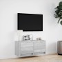 Mueble de TV de pared con luces LED gris Sonoma 80x31x35 cm de , Muebles TV - Ref: Foro24-852360, Precio: 70,18 €, Descuento: %