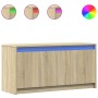 Mueble de TV LED madera de ingeniería roble Sonoma 100x34x50 cm de , Muebles TV - Ref: Foro24-852210, Precio: 86,36 €, Descue...