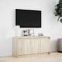 TV stand made of Sonoma oak engineered wood for LED TVs, measuring 100x34x50 cm. by , TV Furniture - Ref: Foro24-852210, Pric...