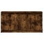 LED TV stand in smoked oak engineered wood 100x34x50 cm by , TV Furniture - Ref: Foro24-852212, Price: 86,36 €, Discount: %