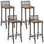 Hocher Tisch-Set und 5-teilige Hocker aus massivem Mangoholz und Metall. von , Möbelsets für Küchen und Esszimmer - Ref: Foro...