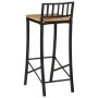 High table set and 5-piece solid mango wood and metal stools. by , Furniture sets for kitchens and dining rooms - Ref: Foro24...