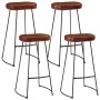 High table set and 5-piece solid mango wood and metal stools. by , Furniture sets for kitchens and dining rooms - Ref: Foro24...