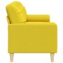 3-seater sofa with light yellow fabric cushions, 210 cm by , Sofas - Ref: Foro24-3278206, Price: 286,61 €, Discount: %