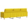 3-seater sofa with light yellow fabric cushions, 210 cm by , Sofas - Ref: Foro24-3278206, Price: 286,61 €, Discount: %