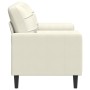 2-seater sofa with cream velvet cushions, 140 cm by , Sofas - Ref: Foro24-3278227, Price: 235,03 €, Discount: %