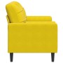 Sofá de 2 plazas con cojines terciopelo amarillo 140 cm de , Sofás - Ref: Foro24-3278225, Precio: 232,03 €, Descuento: %