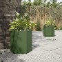 Hexagonal planters 2 units olive green steel 46x40x45 cm by , Pots and planters - Ref: Foro24-851115, Price: 90,74 €, Discoun...