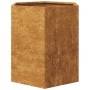 Hexagonal planter made of rusted steel, 46x40x45 cm by , Pots and planters - Ref: Foro24-851120, Price: 42,99 €, Discount: %