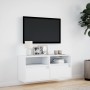 Mueble de TV de pared con luces LED blanco 100x31x45 cm de , Muebles TV - Ref: Foro24-852334, Precio: 83,99 €, Descuento: %